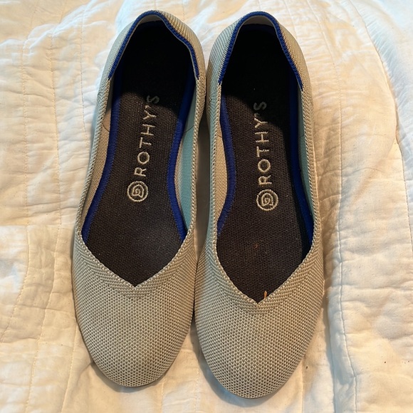 EUC Rothy’s The Flat in Flax - Picture 2 of 4